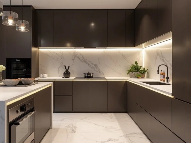 Light Luxury Kitchen Cabinet