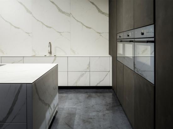 Sintered Stone Front Kitchen Cabinet
